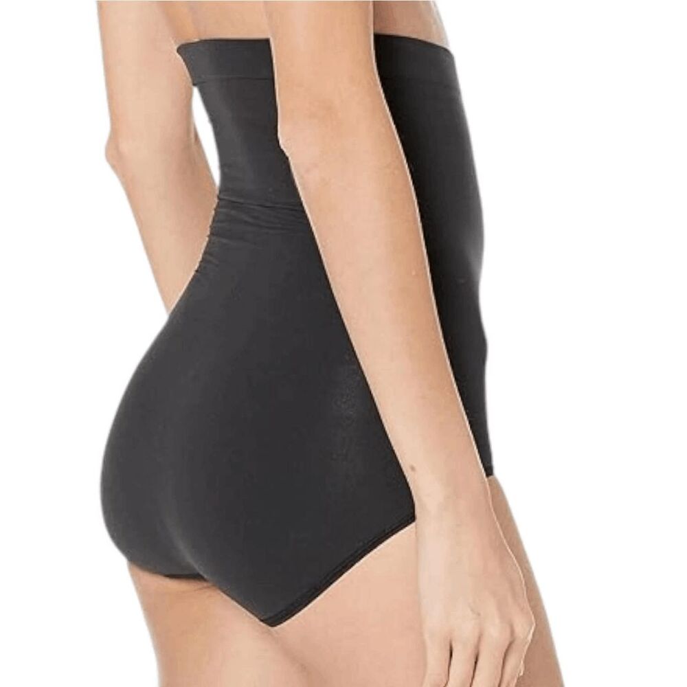 Spanx Higher Power Seamless Panty In Black Tummy Control Shapewear Large New View 4